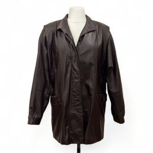 Vintage Deerskin Trading Post Brown Leather Jacket 12